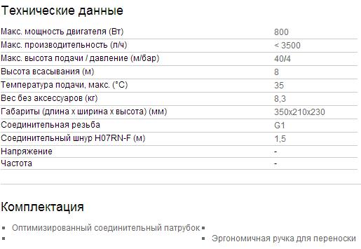 Садовый насос BP 3 Garden